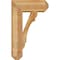 Ekena Millwork Olympic Craftsman Rough Sawn Bracket w/ Offset Brace, Western Red Cedar, 8"W x 20"D x 32"H BKT0806X20X32OLY04RWR - alternate 3
